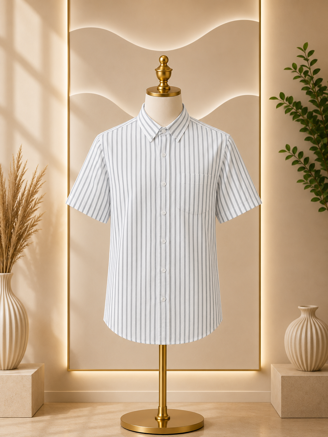 ChatGPT Image Jul 15, 2026, 10_15_27 AM Smart Fit Half Sleeve Formal Shirt - Image 1