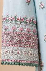 Pastel Blue Floral Elegance 3-Piece - Image 4