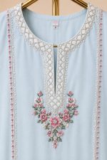 Pastel Blue Floral Elegance 3-Piece - Image 3